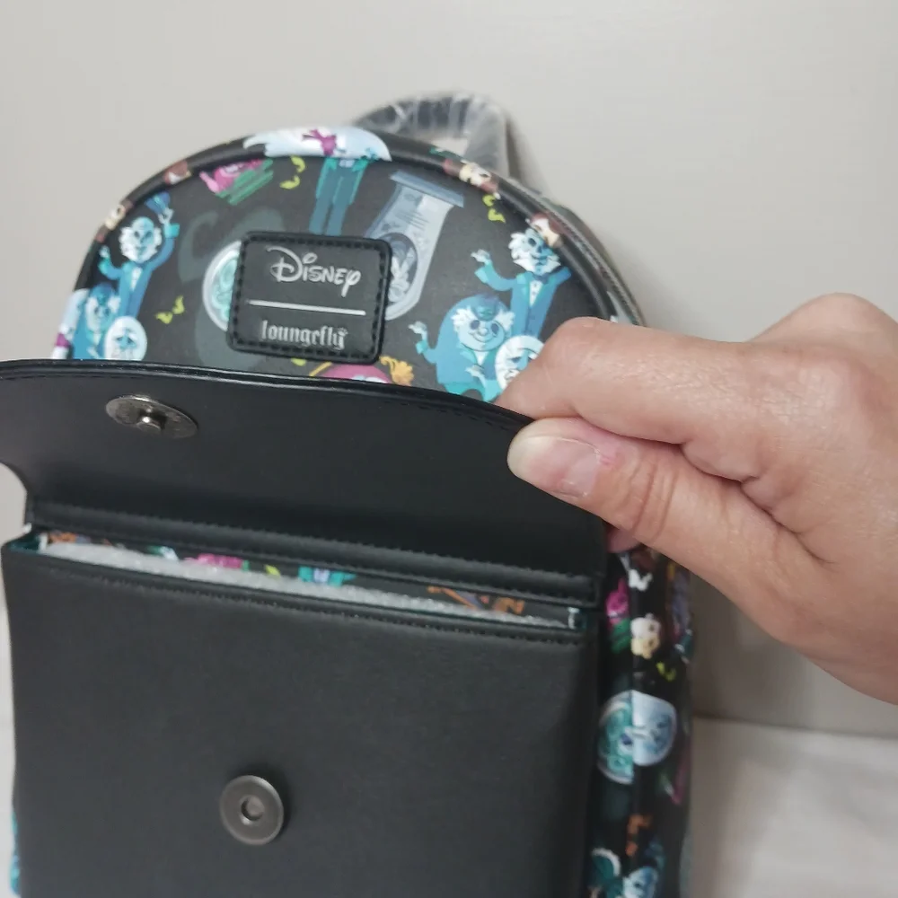 Disney Loungefly The Haunted Mansion Welcome Foolish Mortals Mini Backpack NWT - Picture 2 of 5